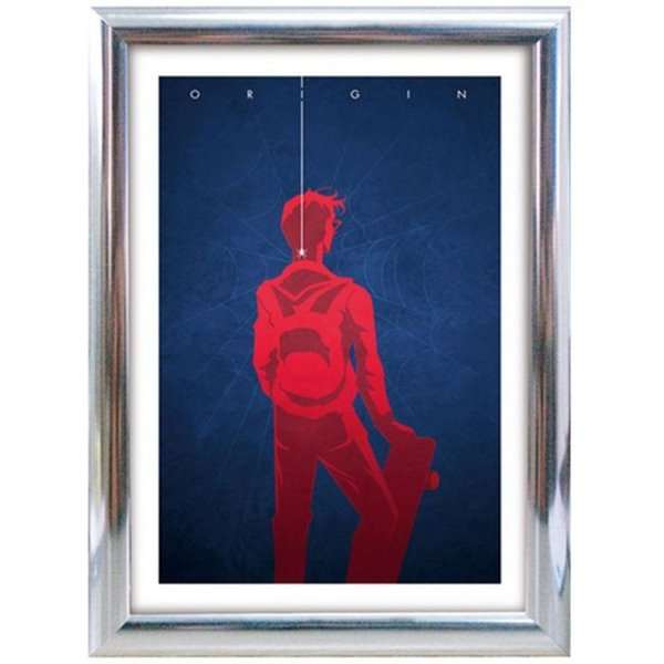 Snap frame with 25mm aluminum profile, chrome - A1