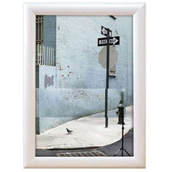 Frame with 25mm aluminum profile, white - A3