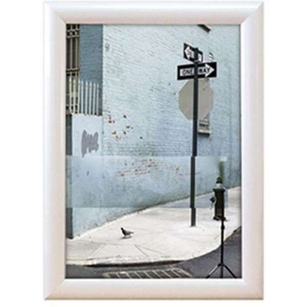 Click frame with 25mm aluminum profile, white - A4