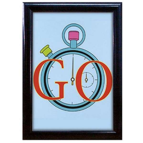 Click frame with 25mm aluminum profile, black - A3
