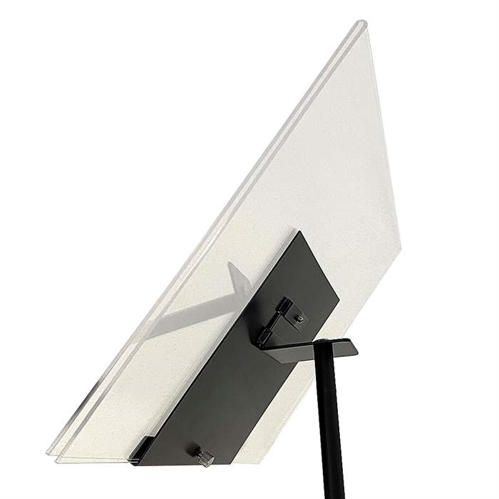 DSI Design Stand, gulv skilt med 50 grader vinklet holder, vertikal A5 akrylholder, Model 877