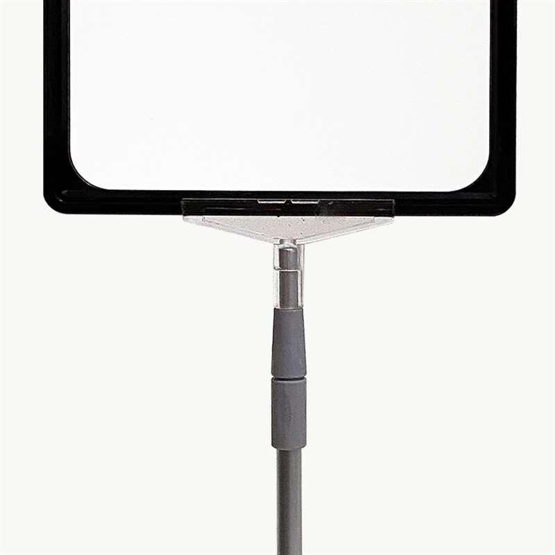DSI Prisrammesæt, alu fod og stang, sort A4 ramme (21 x 29,7cm), Model 872