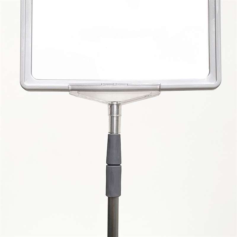 DSI Prisrammesæt, alu fod og stang, hvid A4 ramme (21 x 29,7cm), Model 872