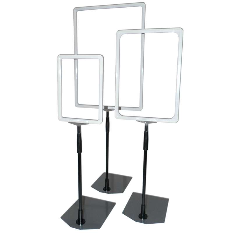 DSI Flex Stander med hvid plastramme, A5, Model 872