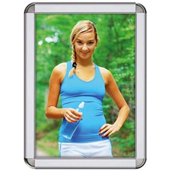 Click frame with 32mm aluminum Rondo profile, silver - A3