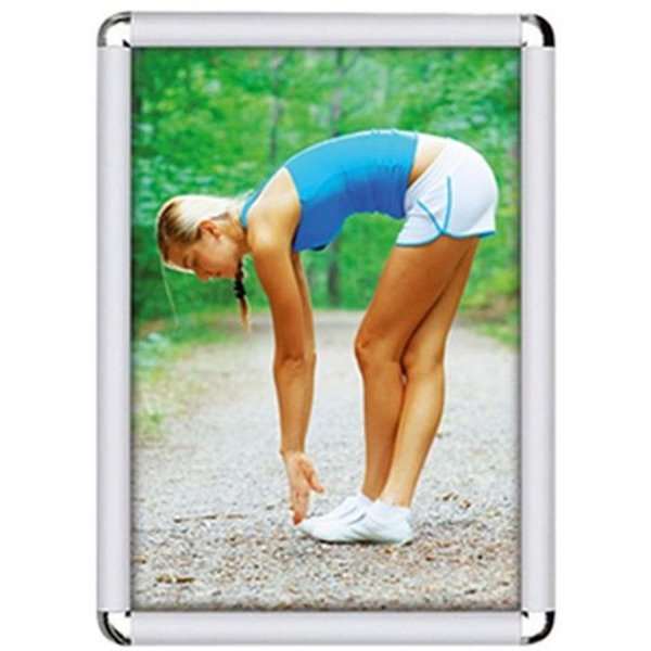 Click frame with 25mm aluminium Rondo profile, silver - A4