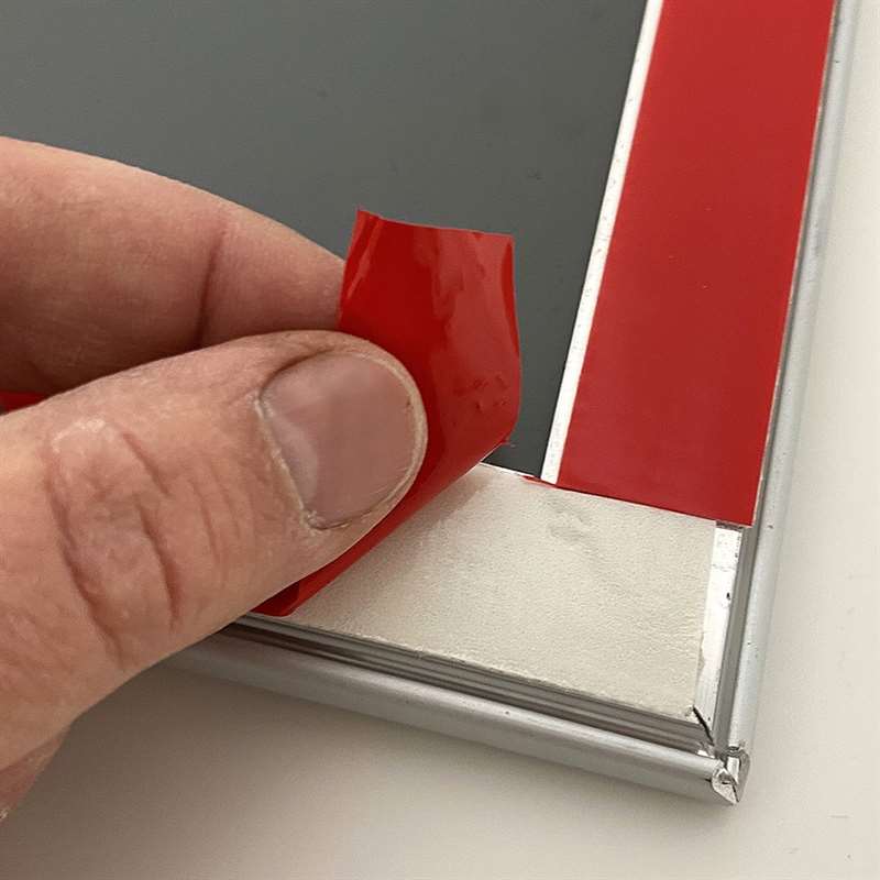 DSI Klikramme Fast-Fix med 25mm aluminium profil, sølv - A4, Model 202