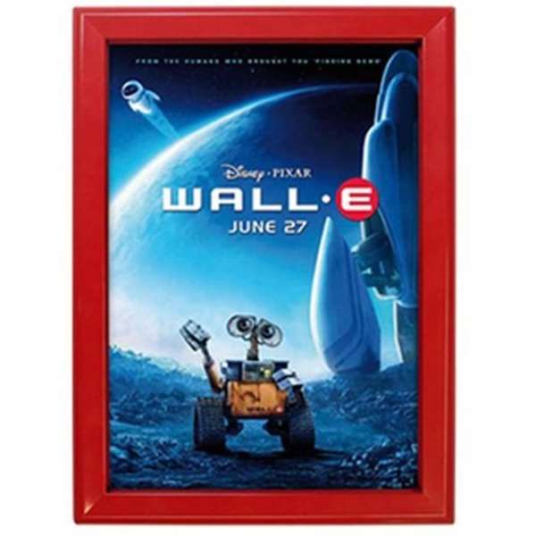 Click frame with 32mm aluminum flat profile, red - A3