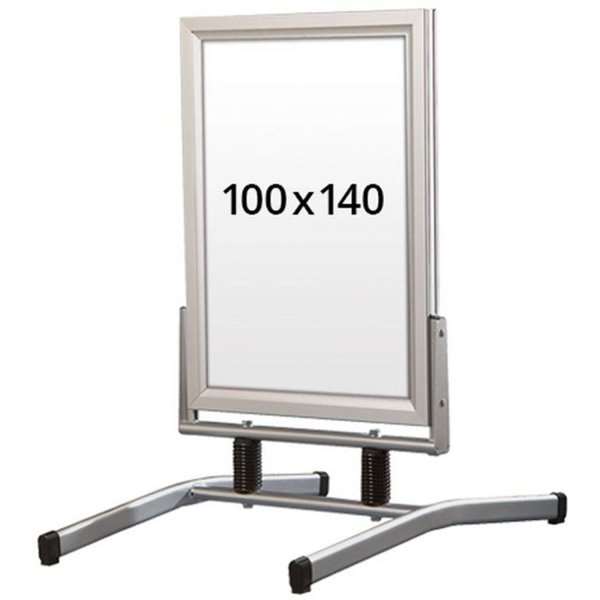 Wind-Line Lux Display Sign - 100x140 cm - Silver