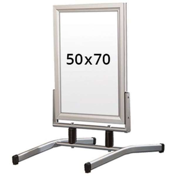 Wind-Line Lux Segnaletica da scrivania - 50x70 cm - argento