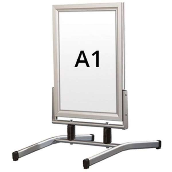 Wind-Line Lux Sign Stand - A1 - Silver