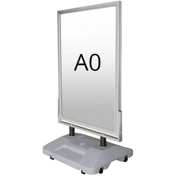 Wind-Sign Waterbase Gehwegaufsteller - A0 - Silber