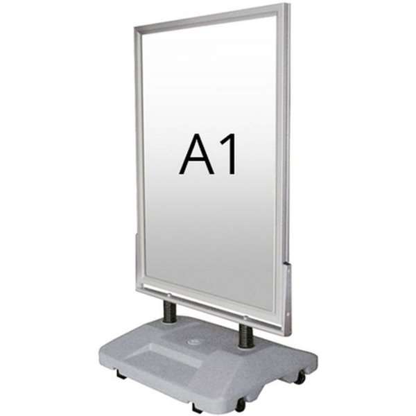 Wind-Sign Waterbase Stoepbord - A1 - zilver