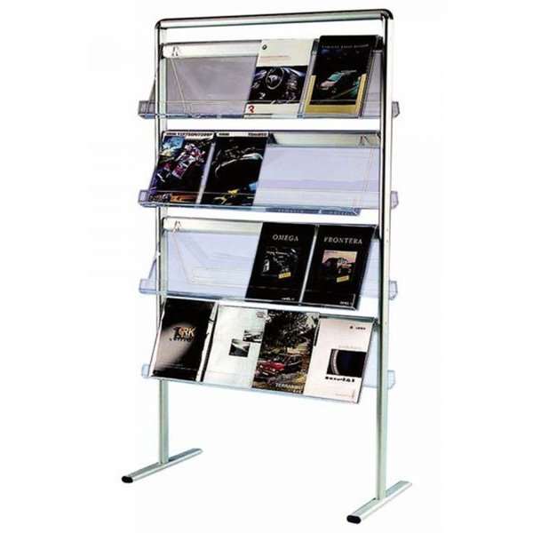Info Line Mega Brožúrkový stojan obojstranný - 32xA4 - 21x29.7 cm