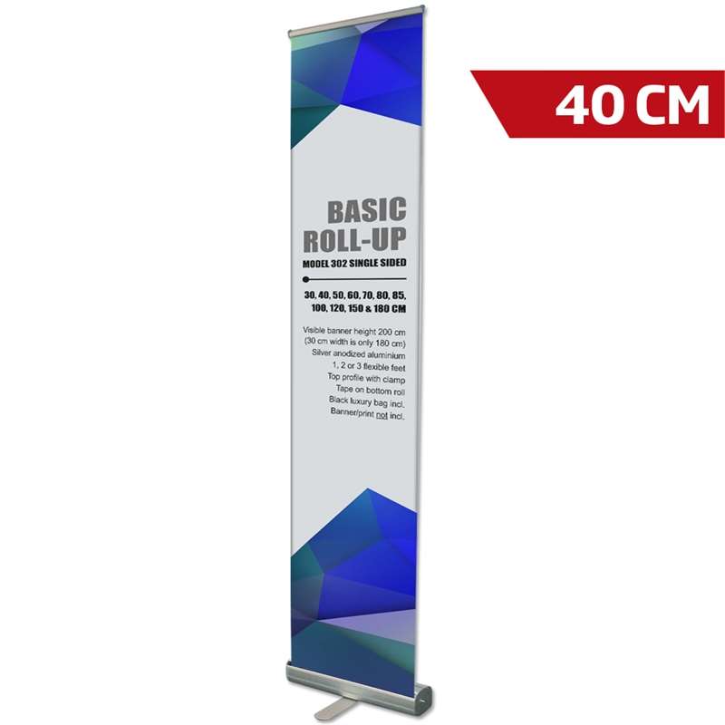 Kassete Retrátil Básico, unilateral, alu/prata, 40 cm