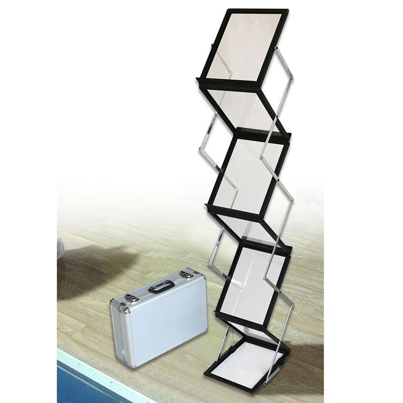Flex Brochure Stand, black - 6 x A4