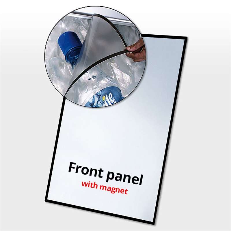 DSI PET Frontplade Med Magnet, Sort kant - 53x73cm, Model 194