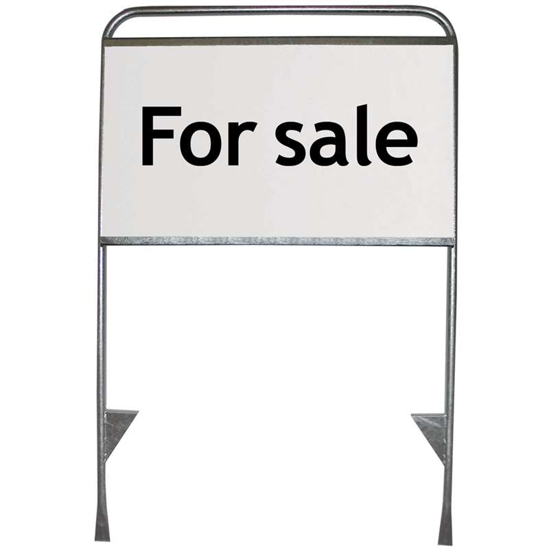 Estate Sign XL, nepremičninski znak z enostranskim tiskom na 3 mm AluBond plošči