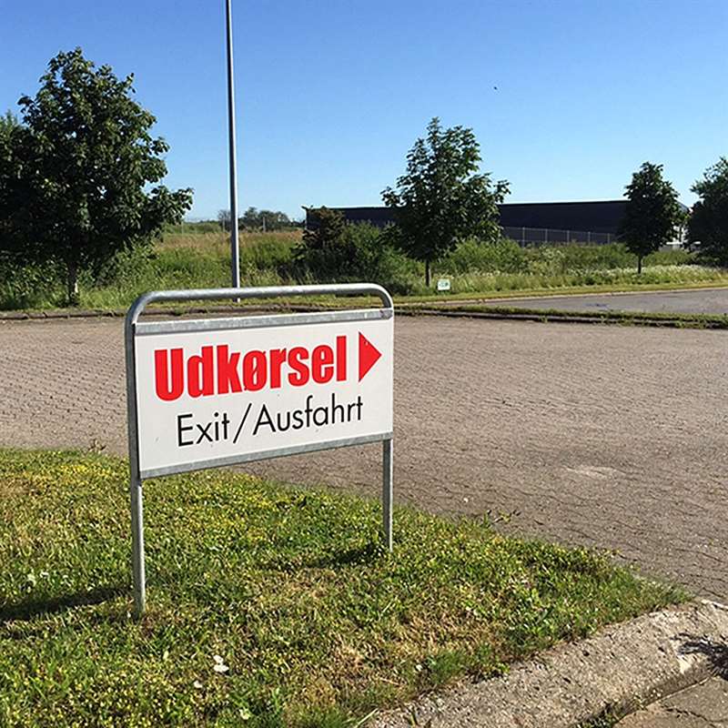 DSI Stor plade til Estate Sign Standard - 62,5 x 29,8 cm, Model 158