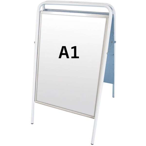 Expo Skilt Standard Gadeskilt - A1 - hvit