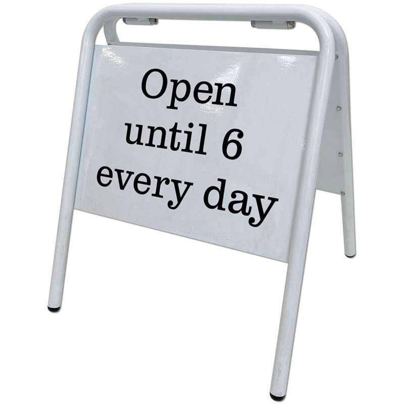Expo Sign Desk Sign, A3 white, for foil - white plate