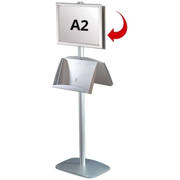 Mini Multi Stander - Dobbeltsidet A2 Klikkramme + A3 Stål Hylle
