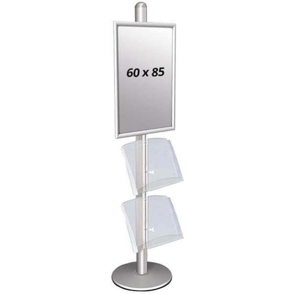 Multi Standaard 3 - Enkelsidig Met 2 Acryl Planken 25mm 1x60x85cm