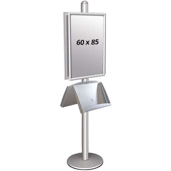 Multi Stander 2 - Dobbelsidet med Akrylhylde 25mm 2x60x85cm