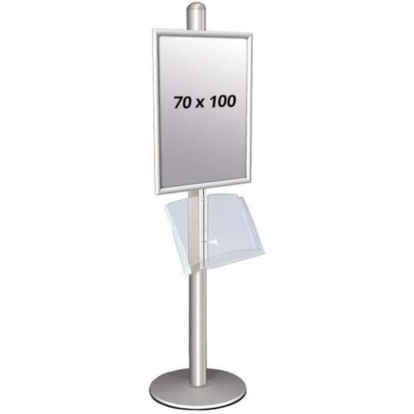 Multi Stander 1 - Enkeltsidig med akrylhylde 25mm 1x70X100cm