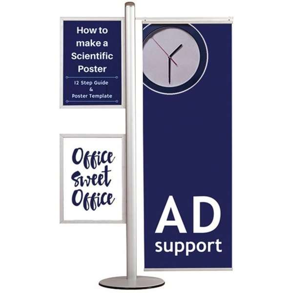 Multi Stander 16 - Dobbeltsidet med 2 stk A2 Slide-in +50cm banner