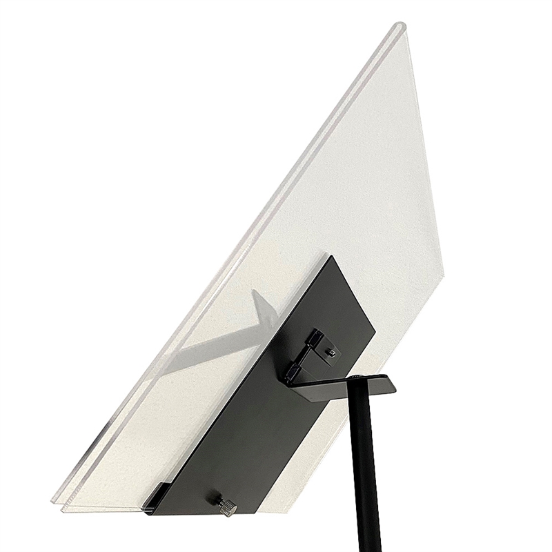 Stativdesign, Clip-hållare sned, Stål 7,5 cm, svart