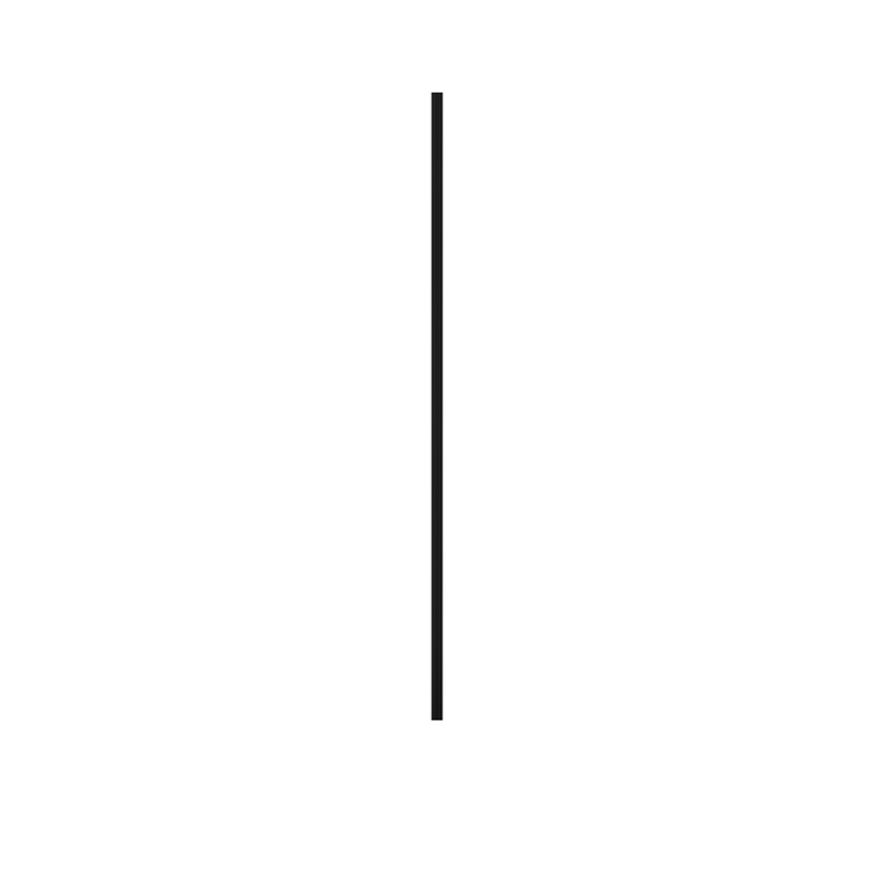 Designstativ, stang 35 cm, svart