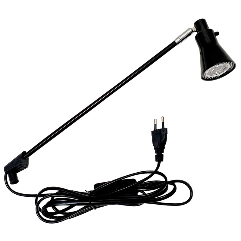 Spotlight 10W LED für Roll-Up - schwarz mit schwarzem Kabel