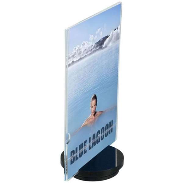 Vertical Menu Holder - M65 Flyer - 9.9x21 cm - black