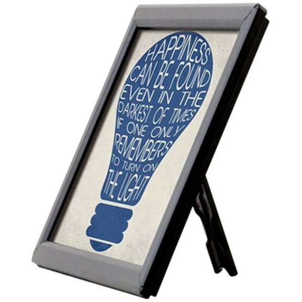 Photo Click Frame with 14mm aluminum profile, black - A5