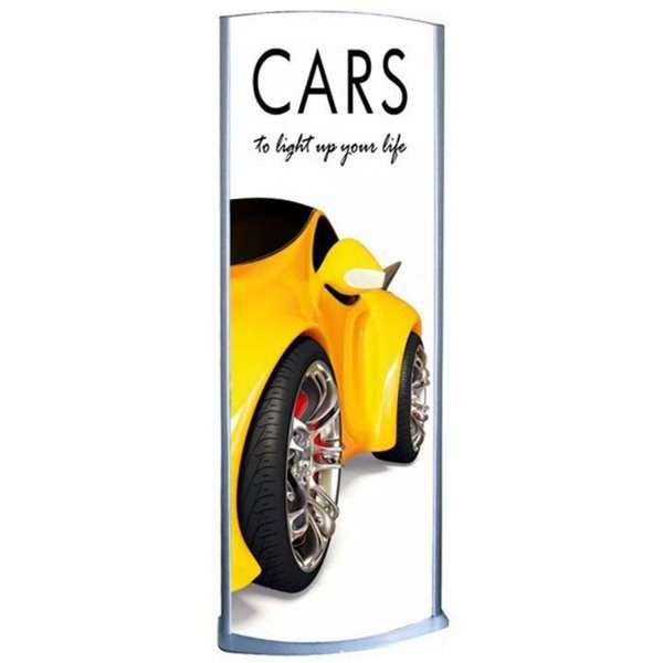 Totem Elipse Lysstativ 60x170cm dobbeltsidet