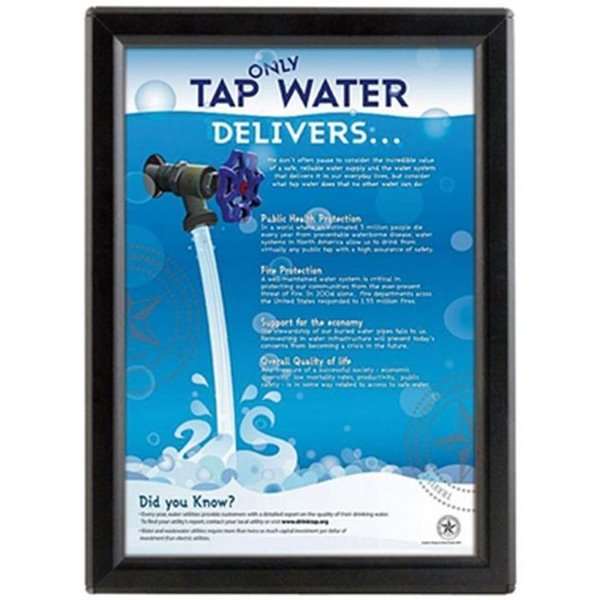 Opti Click Frame with 14mm aluminum profile, silver - A6
