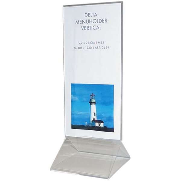 Delta Menükartenhalter vertikal - M65 Flyer - 9,9x21 cm