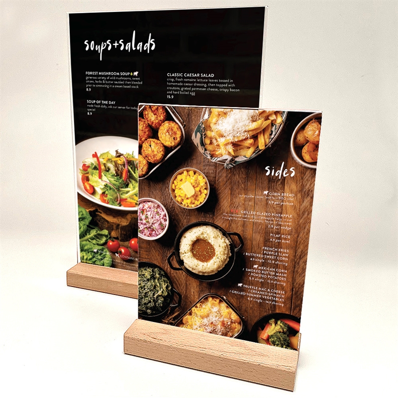 DSI Wood Block Menuholder, A4, Model 1229