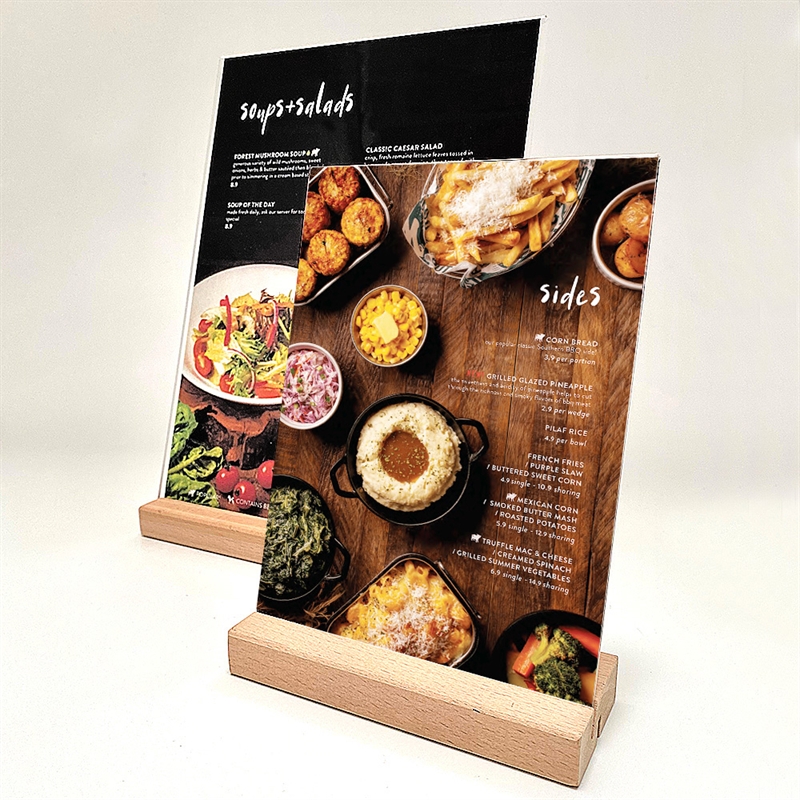 DSI Wood Block Menuholder, A4, Model 1229