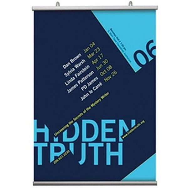 Poster-Hanger Profil Dvojitý, závěs na plakát s 20mm hliníkovými lištami na plakát - 42 cm (A2)