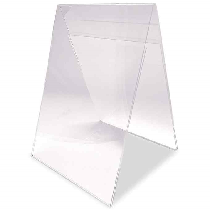DSI A-Menuholder, vertikalt A4 akryldisplay, dobbeltsidet, Model 1208