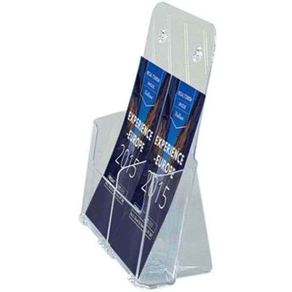 DSI Bord & Vægdispenser, akrylbrochureholder, 2 x M65 / A6, side-by-side, Model 1210