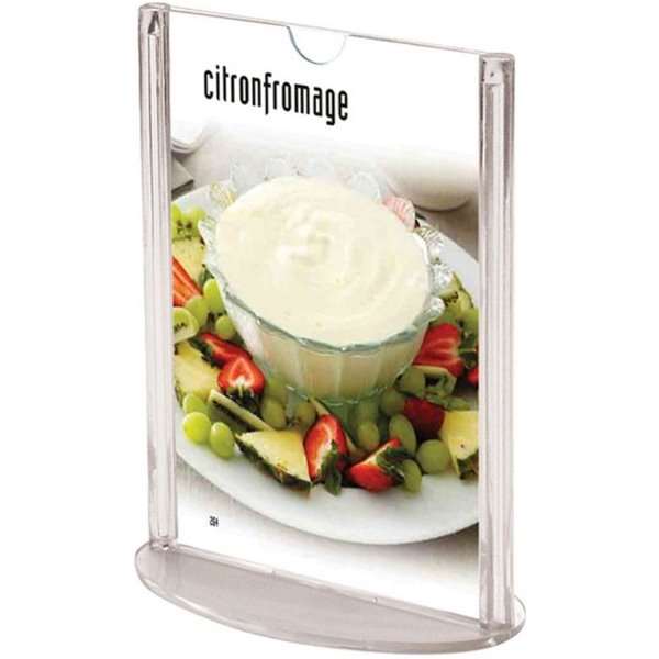 Ovaler Menükartenhalter vertikal - A4 - 21x29,7 cm