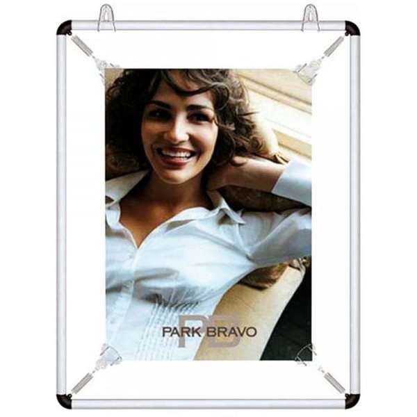 DSI Poster strecher Plakatramme dobbeltsidet - 70x100 cm - sølv, Model 249