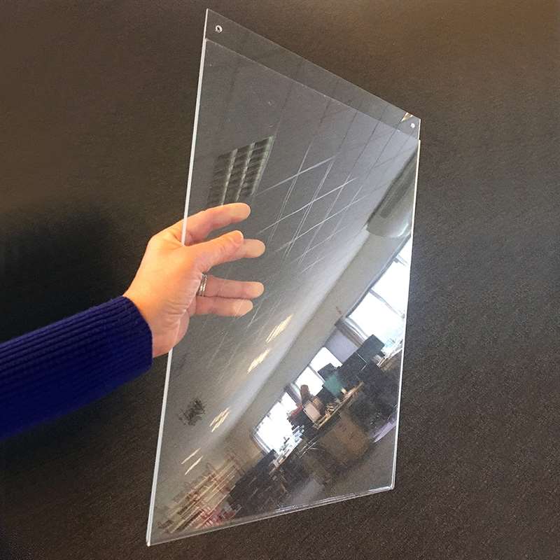 DSI Akryl plakatophæng med huller, vertikal, A5, Model 1245