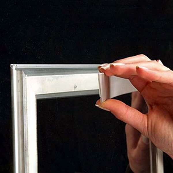 DSI Window Alu Klikramme dobbeltsidet - 25 mm - A3 - sølv, Model 241