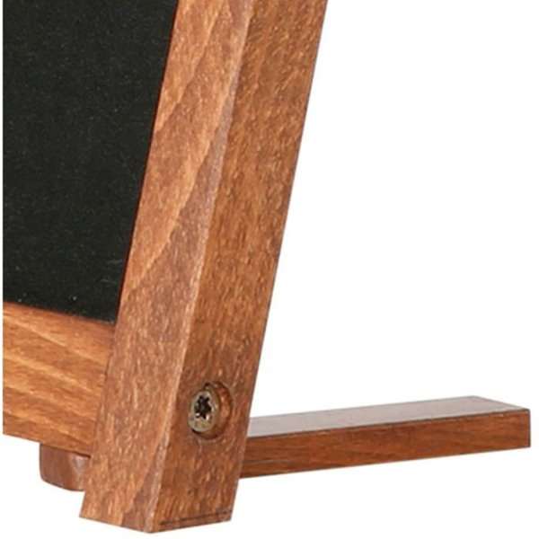 DSI Wooden bordtavle med fødder mørkt træ - A4 - 21,6x27,9cm, Model 240