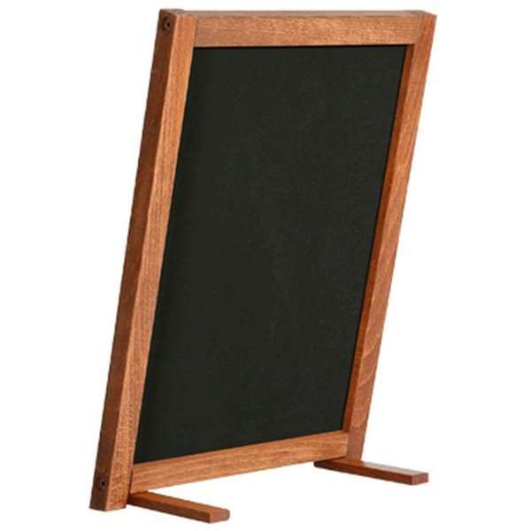 DSI Wooden bordtavle med fødder mørkt træ - A4 - 21,6x27,9cm, Model 240