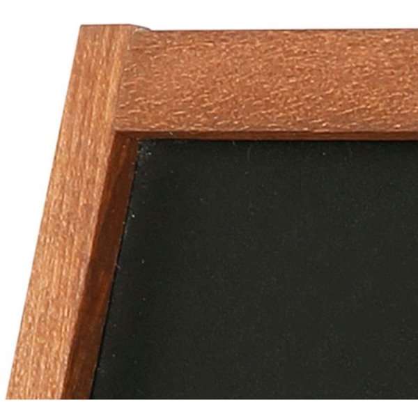 DSI Wooden bordtavle med fødder mørkt træ - A5 - 12,7x17,8 cm, Model 240